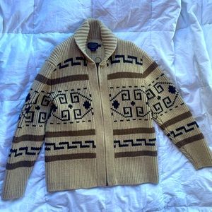 Pendleton zip-up cardigan